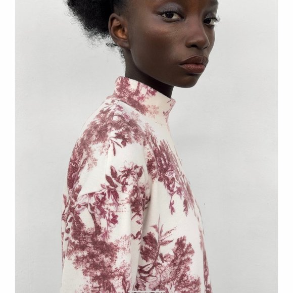 *NWT* Zara Printed Soft Dress - Picture 9 of 13